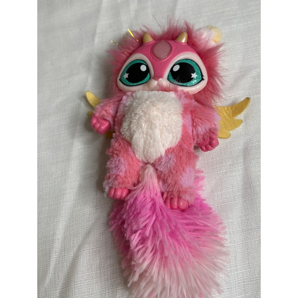 Moose Toys Magic Mixies Mixlings Pink Interactive Plush Light Up Gem Wings